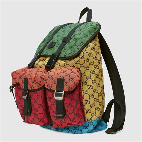 pink and red gucci backpack